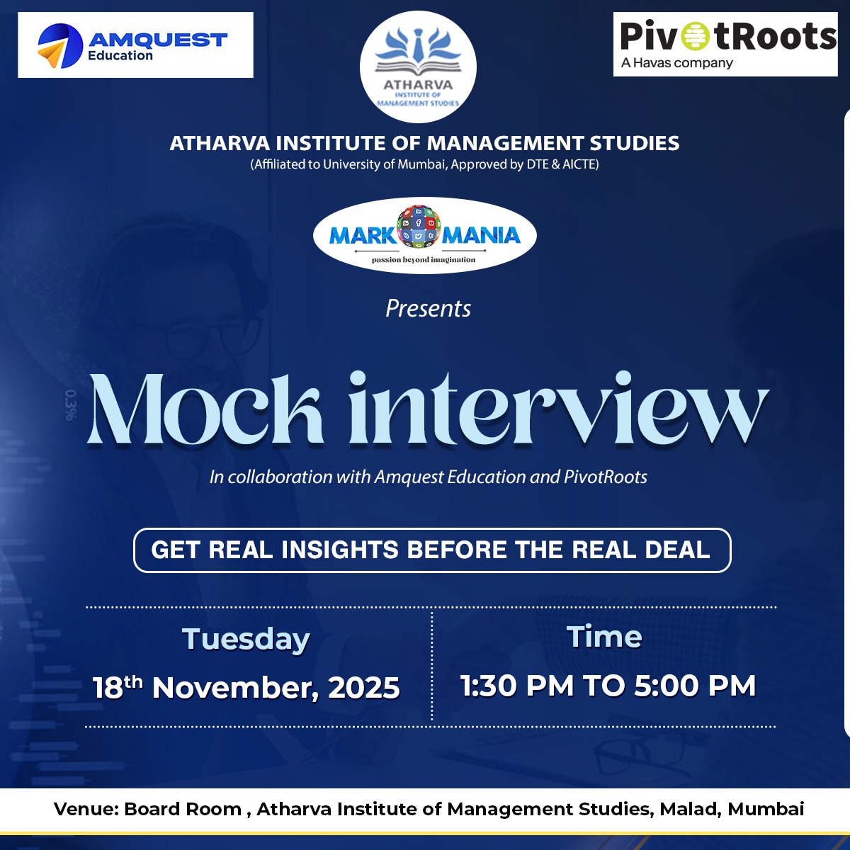 Mock Interview Workshop Poster